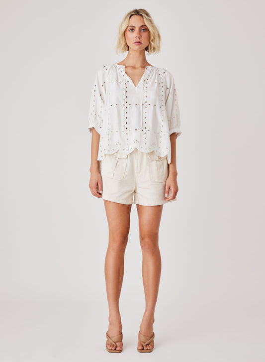 White Haven Blouse (White)