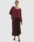 Mustang Sally Velvet Skirt (Wine)