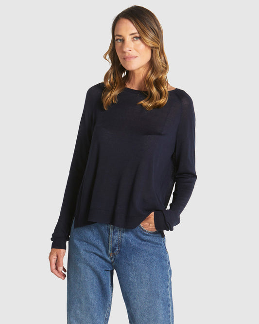 Reminiscent Knit (Navy)