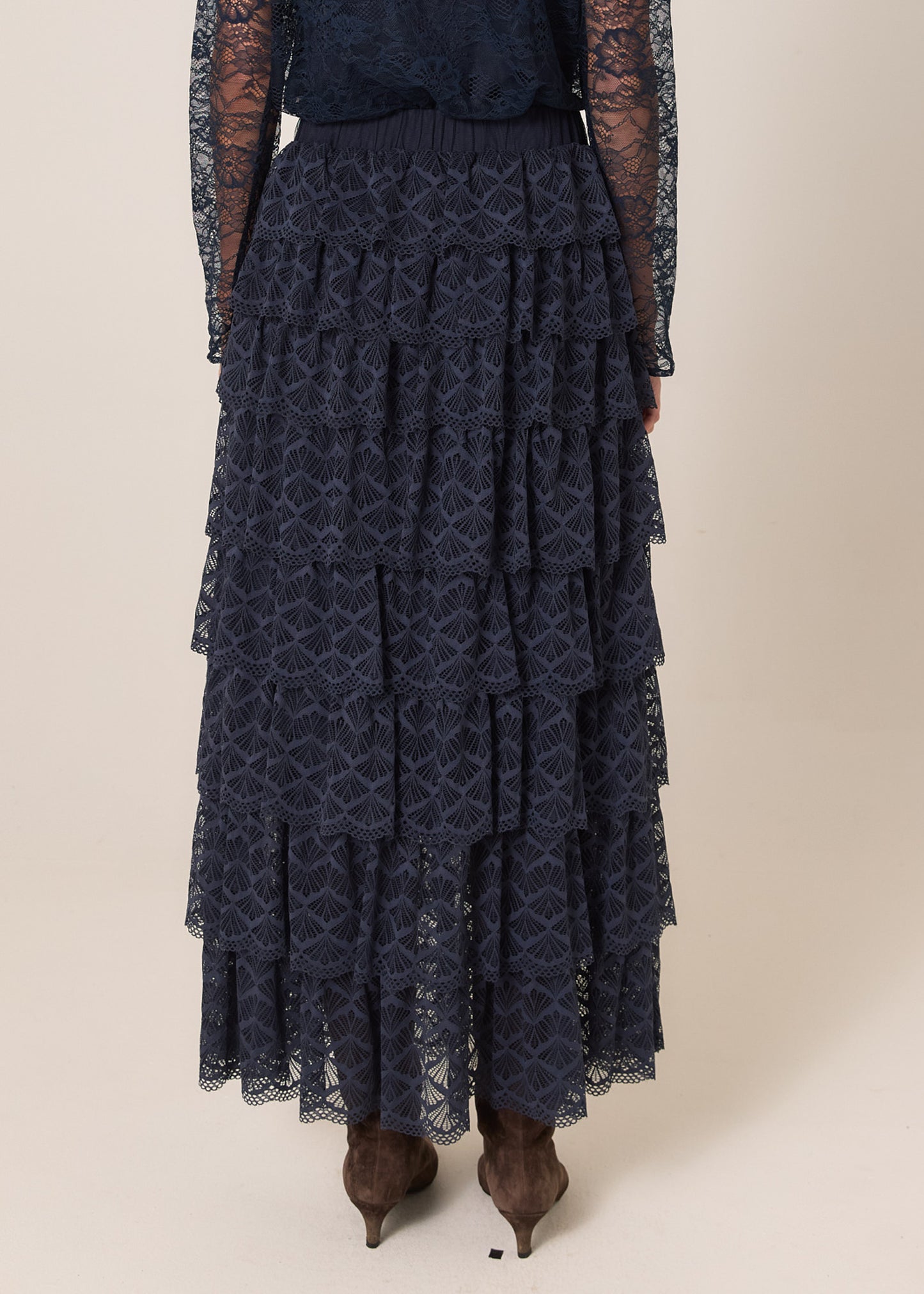 Domino Maxi Skirt (Navy)