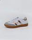 GoodSole 2001 Parallel Women's Sneaker in White/Gold Leather | Gretel Lane