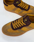 GoodSole 2001 Parallel Mustard/Choc Multi Suede Sneaker | Women's Sneakers | Gretel Lane