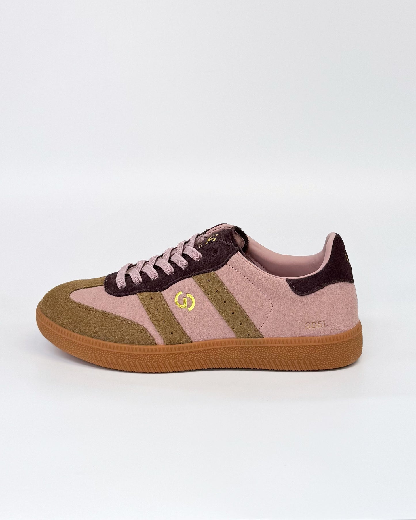 GoodSole 2001 Parallel Women's Sneaker in Mousse/Choc Multi Suede | Gretel Lane