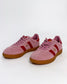 Pink Suede with Red Stripe Women's Sneaker | Gretel Lane