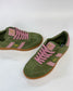 GoodSole 2001 Parallel Women' Sneaker in Sage & Pink Suede | Gretel Lane