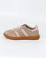 GoodSole 2001 Parallel Women's Sneaker in Tropical Taupe/ Pink Suede | Gretel Lane