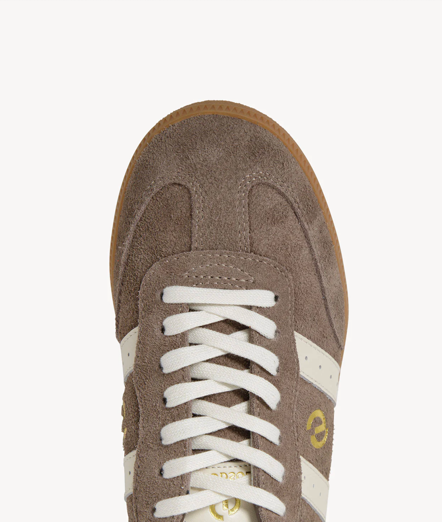 GoodSole 2001 Parallel Women's Suede Sneaker Walnut Brown/Ivory | Women's Footwear | Gretel Lane