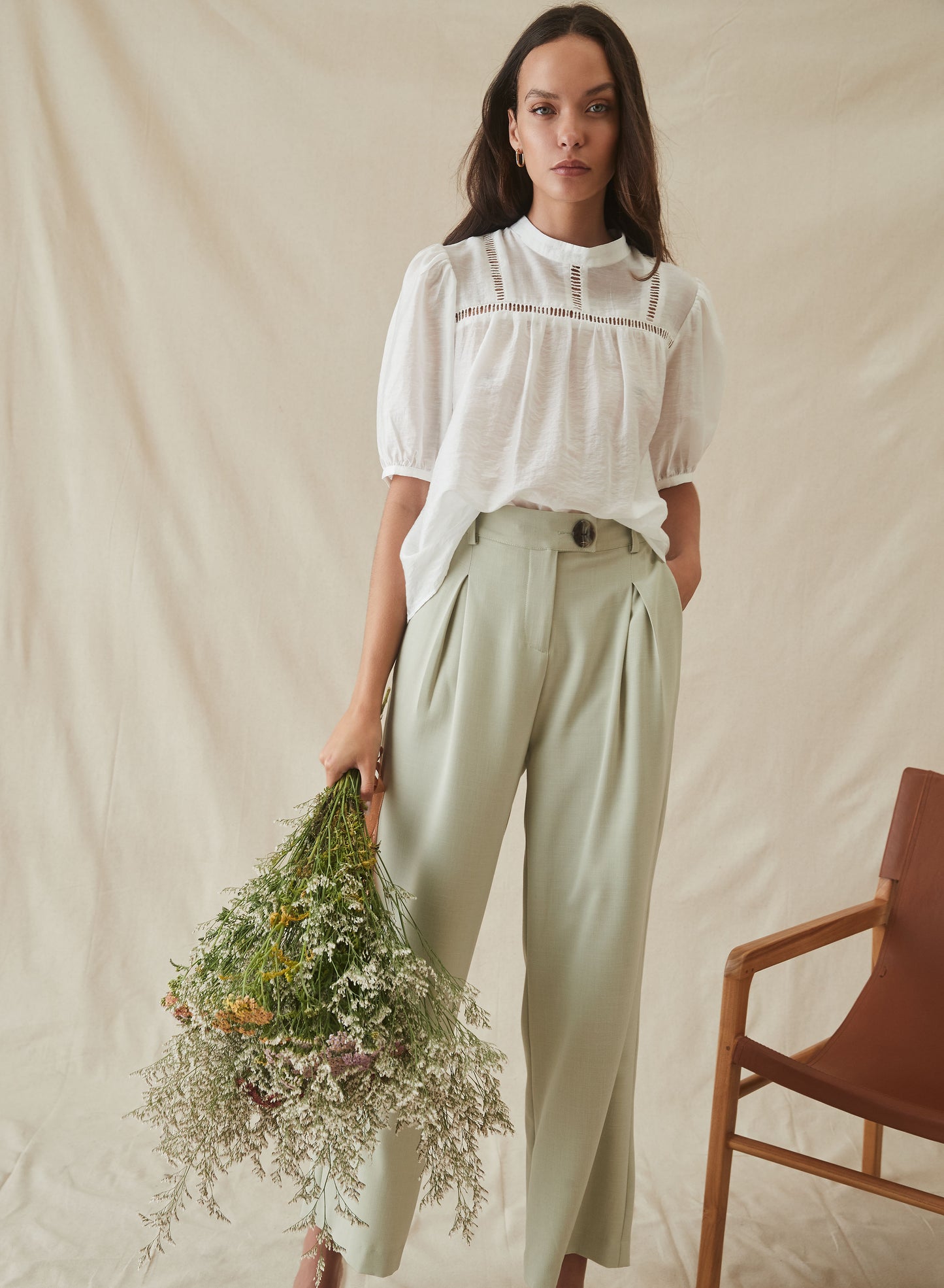 Villa Pants (Soft Mint)