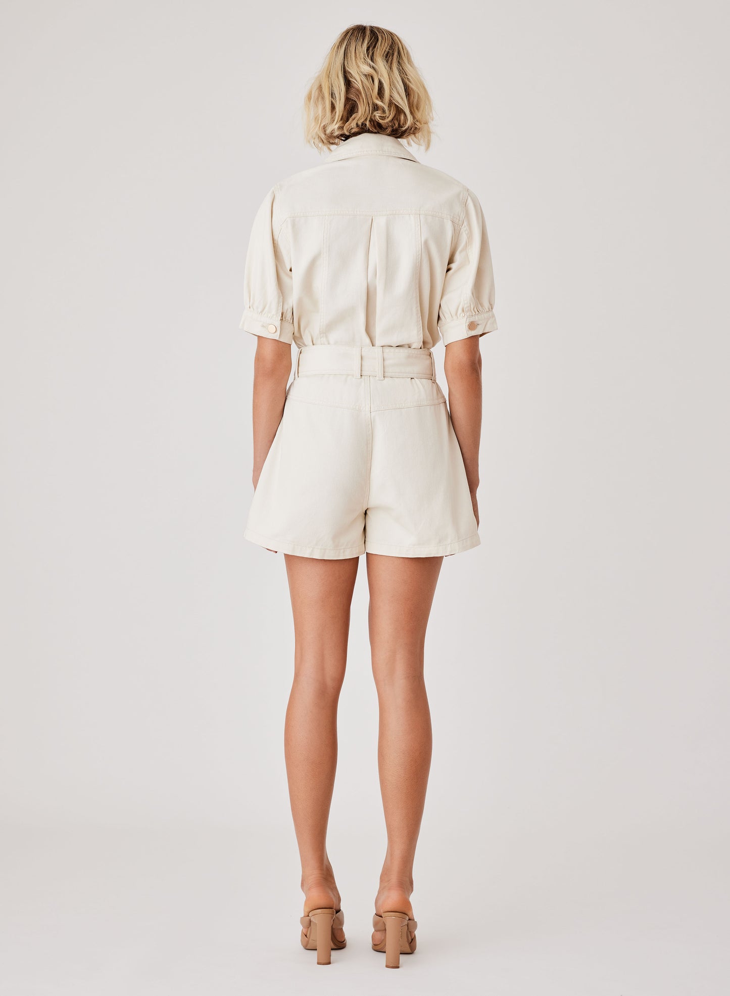 Kokomo Denim Shorts (Ivory)