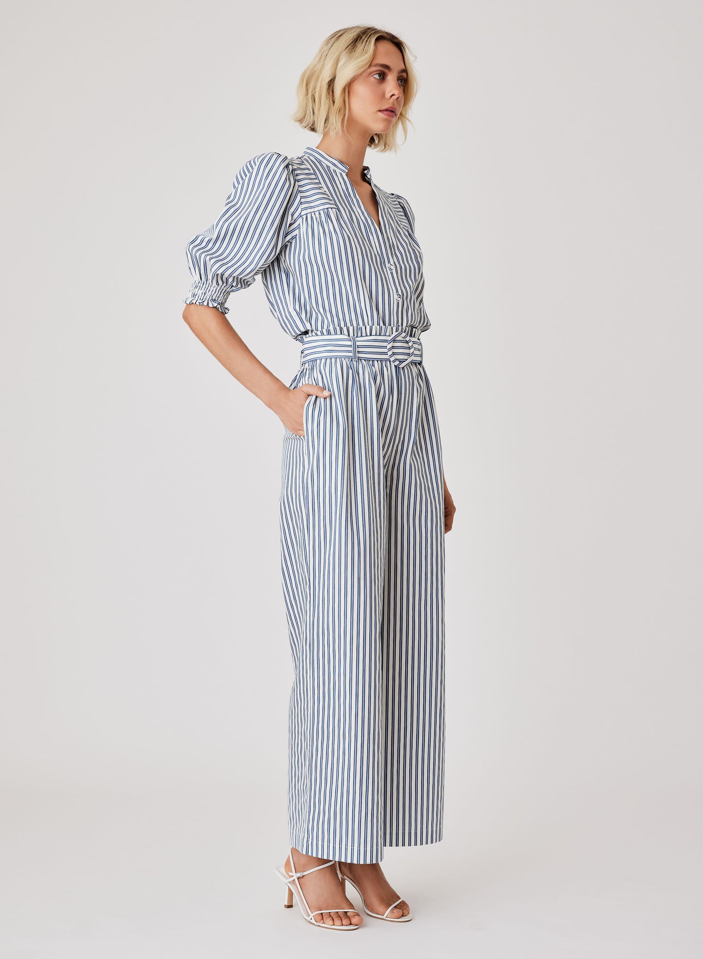 Broadwalk Pants (Blue Stripe)