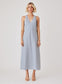 Broadwalk Midi Dress (Blue Stripe)