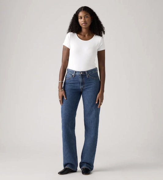 Levi Women's '94 Baggy Jeans in Mid Blue Denim | Gretel Lane