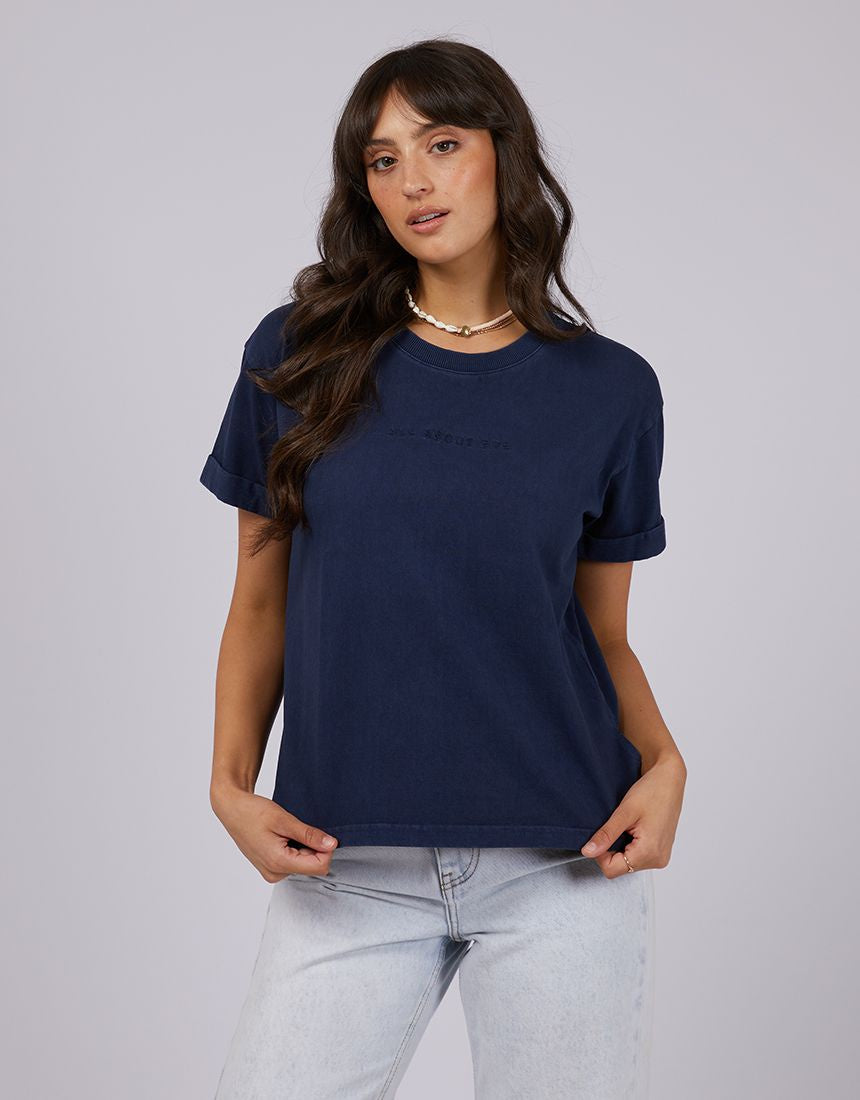 AAE Washed Tee (Navy)