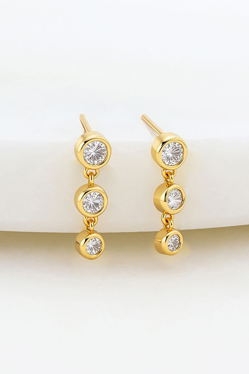 Abby Crystal Earring (Gold)