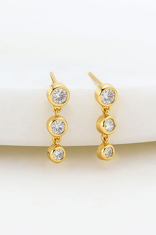 Abby Crystal Earring (Gold)