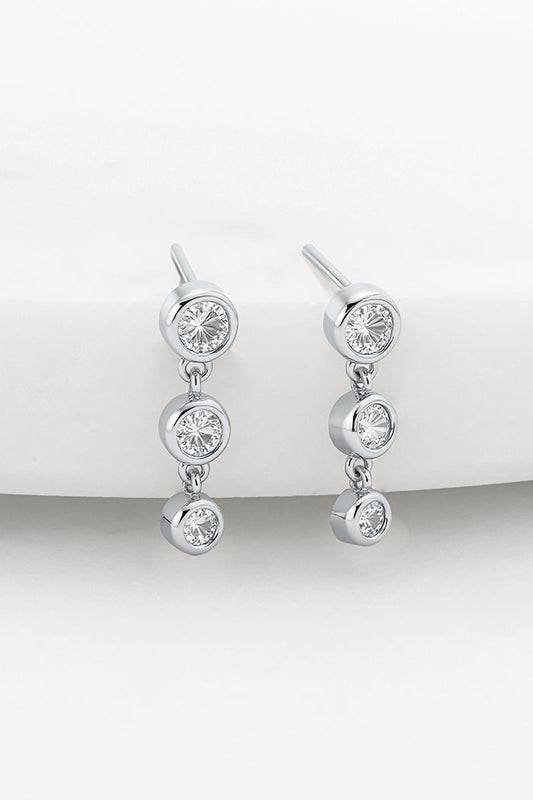 Abby Crystal Earring (Silver)