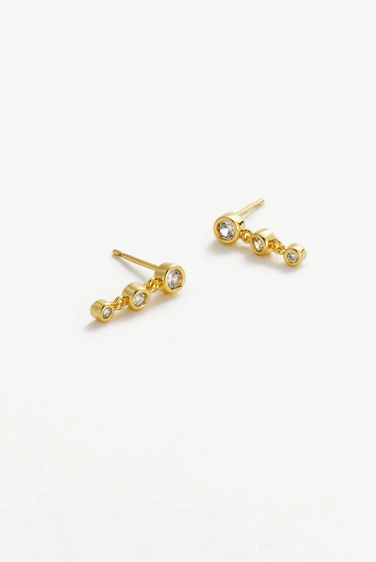 Abby Crystal Earring (Gold)
