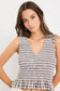 Acceptance Sleeveless Shell Top (Chocolate Gingham)