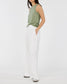 Aceline Linen Jersey Tank (Green Tea)