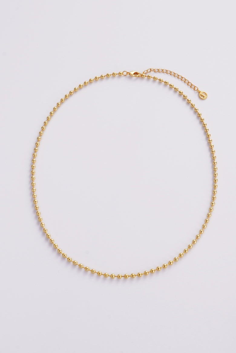 Zafino Women's Gold Ada Ball Chain Necklace | Gretel Lane