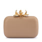 Adele Orchid Lock Clutch (Natural)
