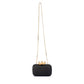 Adele Orchid Lock Clutch (Black)