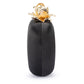 Adele Orchid Lock Clutch (Black)