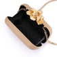 Adele Orchid Lock Clutch (Natural)