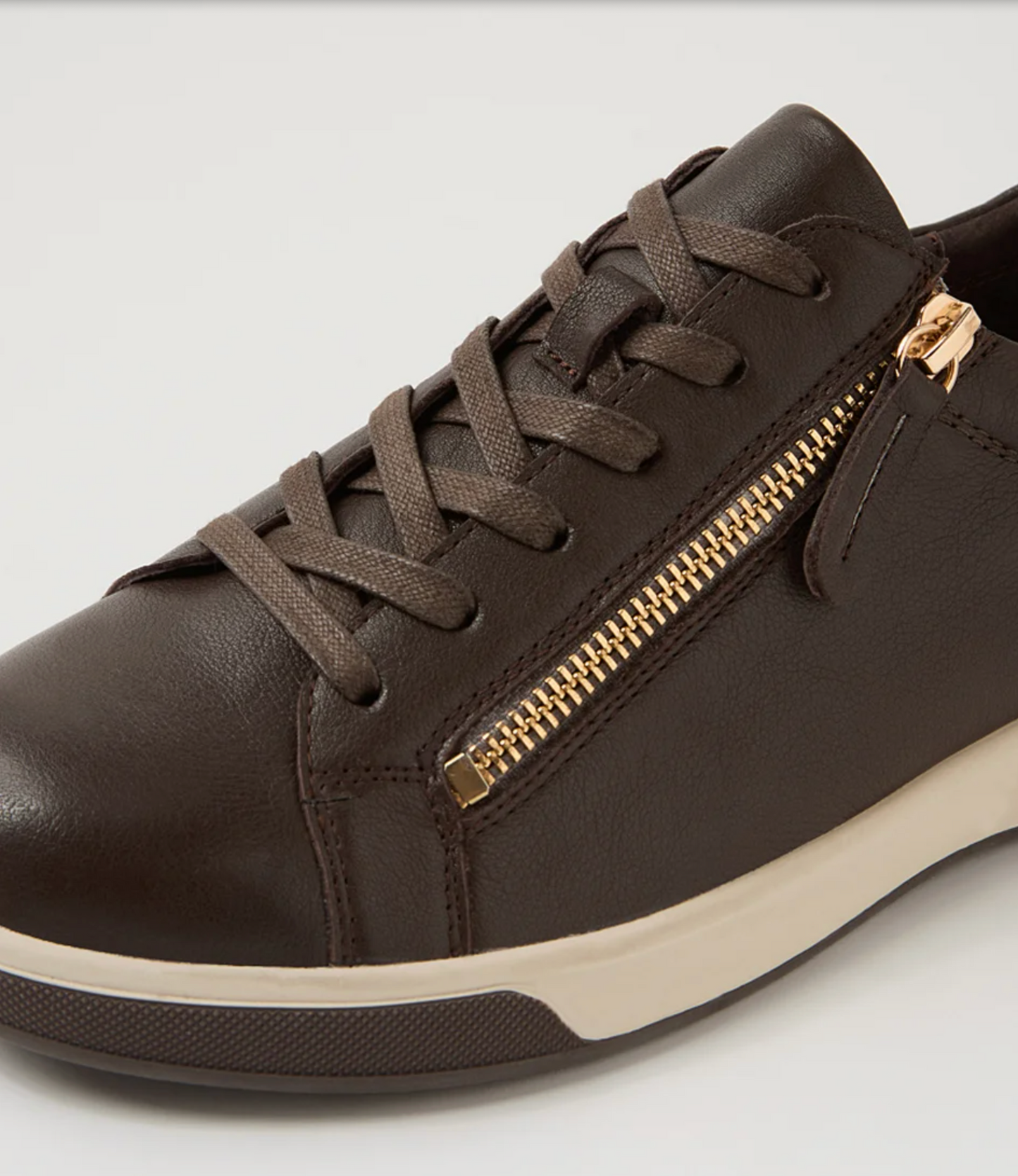 Aito Chocolate Leather Sneaker | Gretel Lane