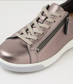 Ziera Aito Pewter Leather Sneaker | Gretel Lane