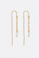 Zafino Alessia Fine Thread Pearl Drop Earring Gold | Women's Jewellery | Gretel Lane