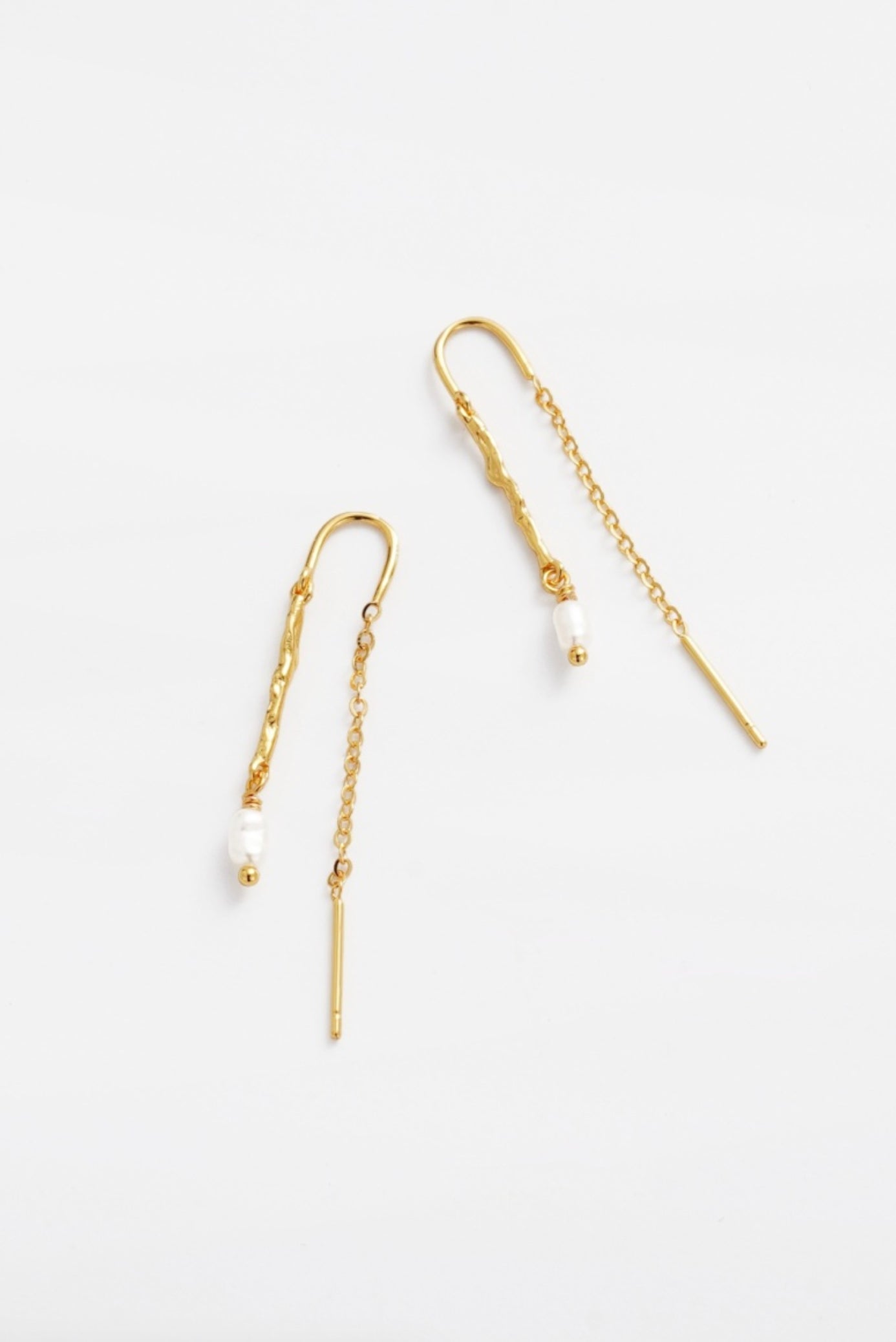 Zafino Alessia Fine Thread Pearl Drop Earring Gold | Women's Jewellery | Gretel Lane