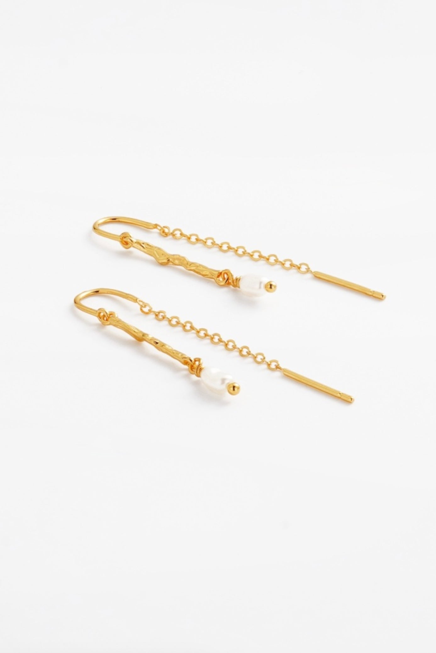 Zafino Alessia Fine Thread Pearl Drop Earring Gold | Women's Jewellery | Gretel Lane