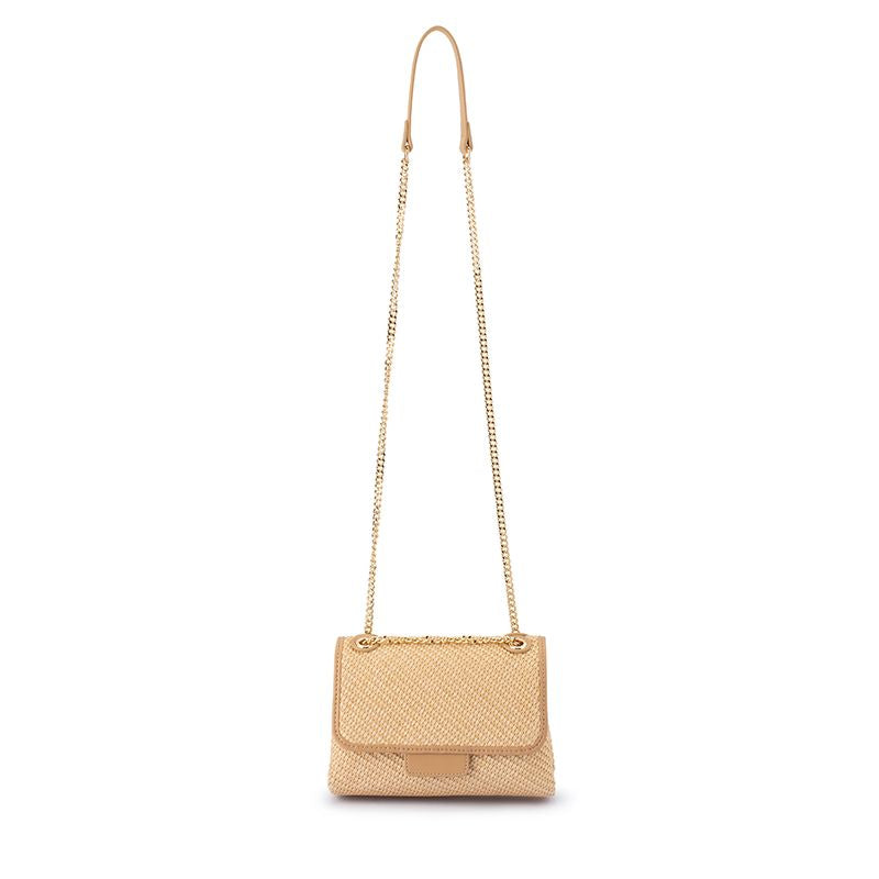 Alexa Woven Shoulder Bag (Natural)