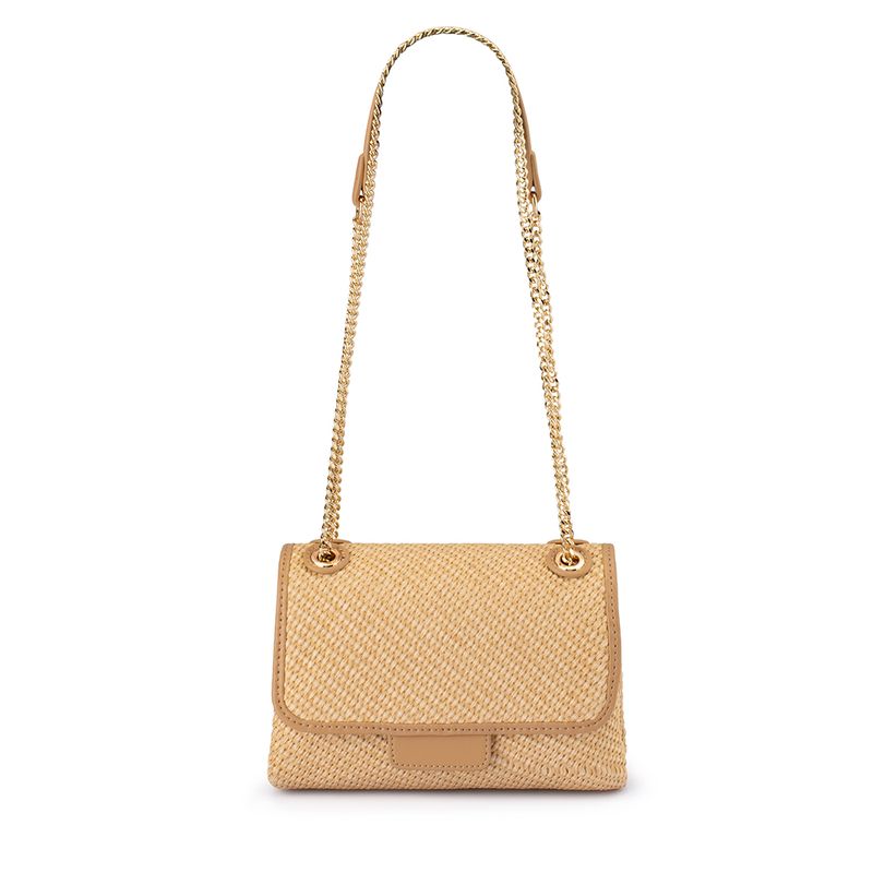 Alexa Woven Shoulder Bag (Natural)