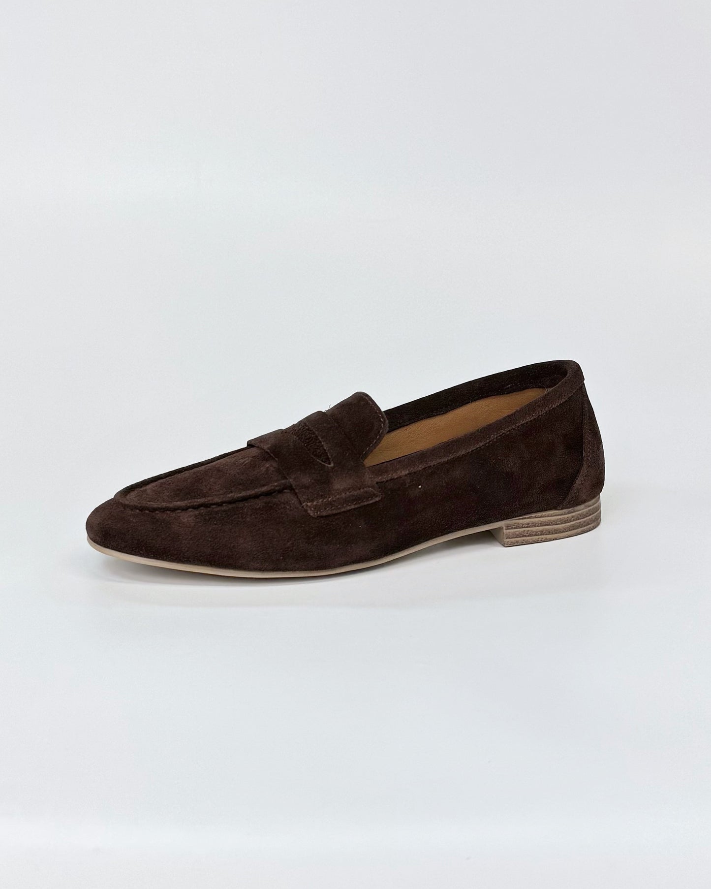 Luna Sole Alicia Women's Flat Loafer Brown Suede | Women's Shoes | Gretel Lane