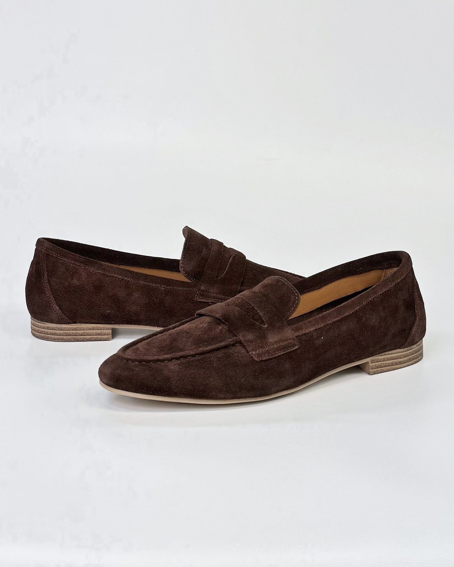 Luna Sole Alicia Women's Flat Loafer Brown Suede | Women's Shoes | Gretel Lane