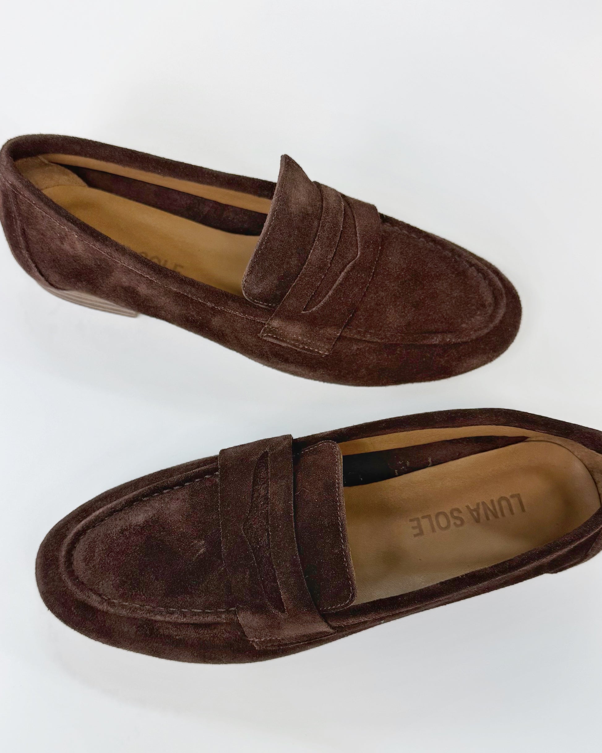 Luna Sole Alicia Women's Flat Loafer Brown Suede | Women's Shoes | Gretel Lane