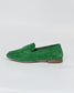 Luna Sole Alicia Women's Flat Loafer Green Suede | Women's Shoes | Gretel Lane