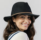 Rigon Headwear Alpine Soft Wool Felt Fedora Black | Women's Hats | Gretel Lane
