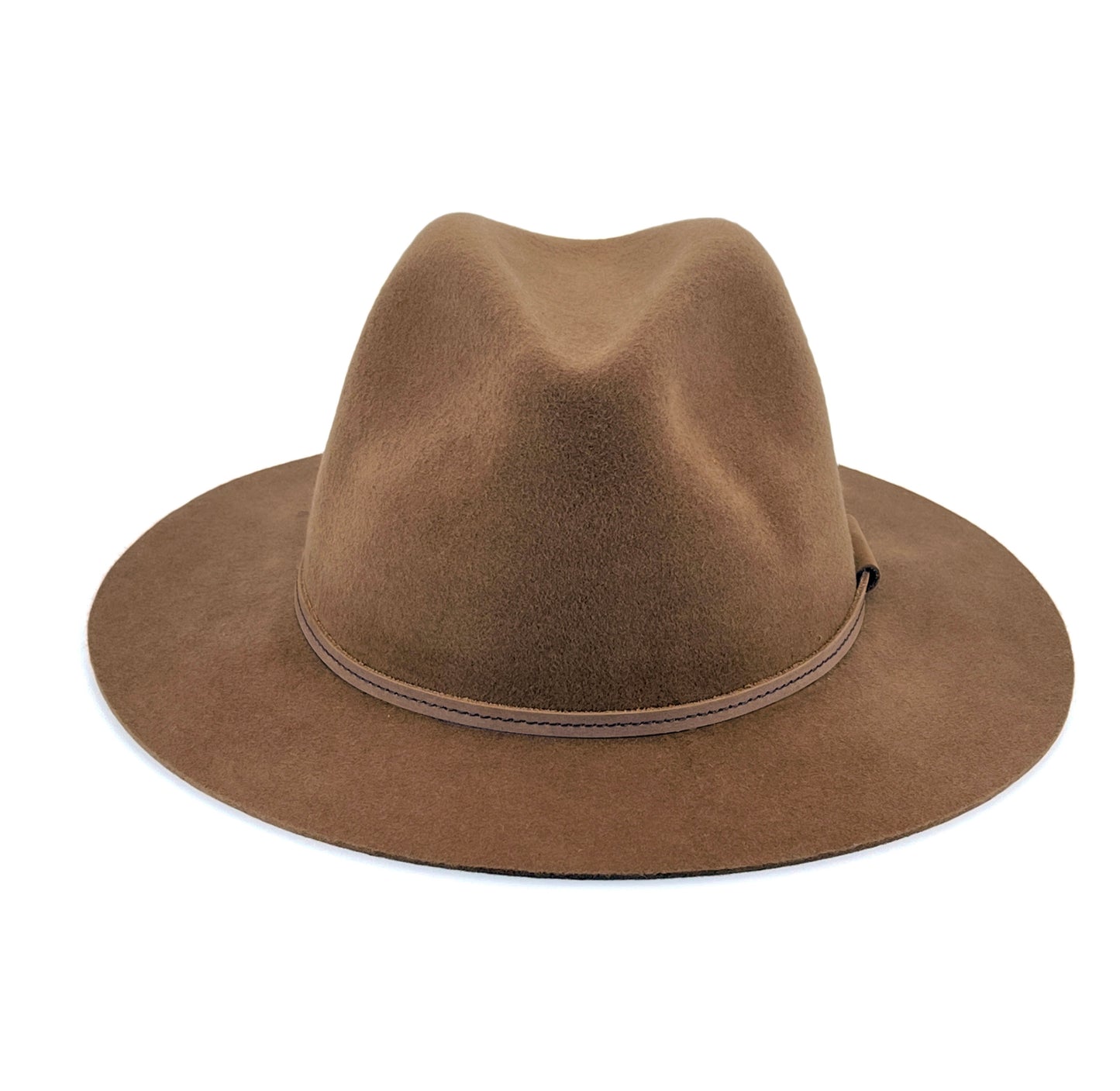 Alpine Soft Wool Felt Fedora Chocolate - RW190