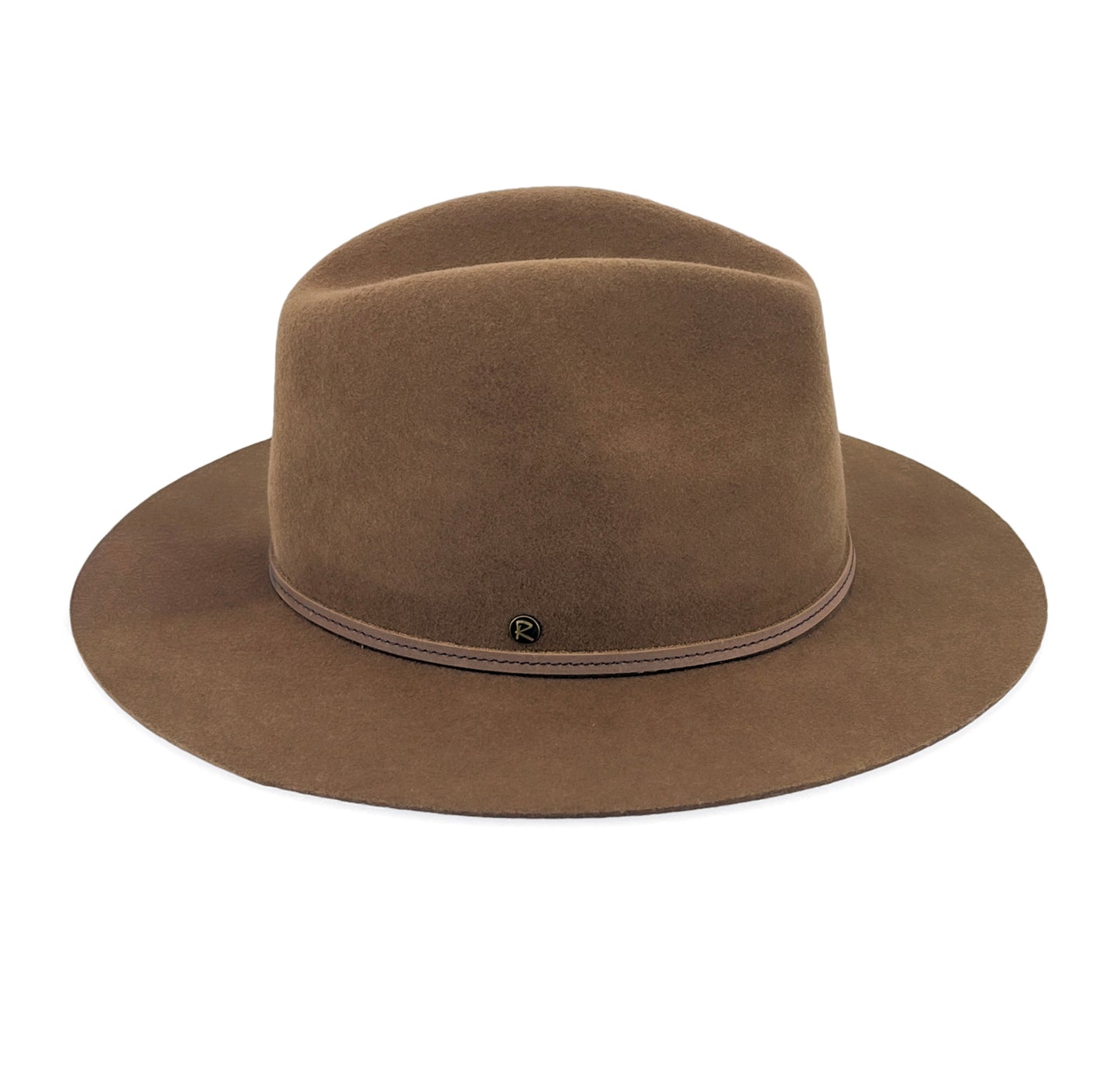 Alpine Soft Wool Felt Fedora Chocolate - RW190