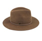 Alpine Soft Wool Felt Fedora Chocolate - RW190