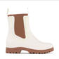 Los Cabos Women's Cream and Tan Amelia Rain Boot | Gretel Lane