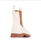 Los Cabos Women's Cream and Tan Amelia Rain Boot | Gretel Lane