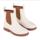 Los Cabos Women's Cream and Tan Amelia Rain Boot | Gretel Lane