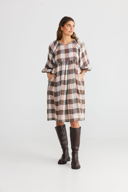 Angel Wings Dress (Luciana Check)