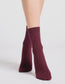 Angelina Cable Crew Sock (Velvet)