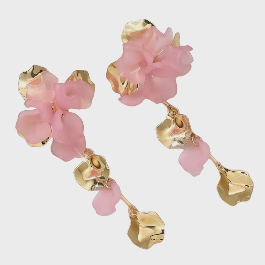 Annabelle Petal Statement Drop Earrings