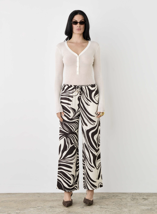 Esmaee Argyle Relaxed Full Length Pant | Women's Clothing | Gretel Lane